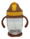 Copo Infantil De Treinamento C/ Alça E Canudo BPA FREE 300ML