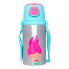 Copo Infantil Garrafinha de Aluminio Garrafa com Canudo Sereia Buba 19616