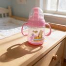 Copo Infantil Plástico 300ml Resistente Livre De BPA COR:Rosa