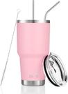 Copo isolado a vácuo de aço inoxidável rosa D S de 30 onças Copo isolado a vácuo de aço inoxidável rosa D S de 30 onças