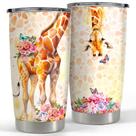 Copo isolado de aço inoxidável SANDJEST Giraffe de 20 onças