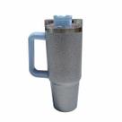 Copo isolamento Flip Straw 900ml Inox Alça de diamante com alça gradiente