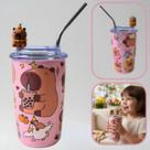 Copo Isotérmico Tampa Capivara 500ml Inox Dupla Camada COR:ROSA