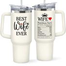 Copo KATLADIZ Romantic Love Cup de 1,2 L em aço inoxidável para esposa