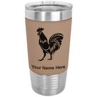 Copo LaserGram isolado a vácuo de 590 ml Rooster Faux Leather