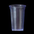 Copo Liso Descartável PP Chopp Açaí 500ml Transparente 50un - Copozan