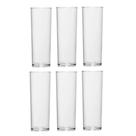 Copo Long Drink Slim de Policarbonato 300ml Vemplast Kit 6 Peças