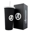 Copo Marvel Stiff Avengers 710ml Com Canudo Vingadores Copo Marvel Stiff Avengers 710ml Com Canudo Vingadores