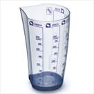 Copo medidor graduado 500ml com 5 medidas base emborrachada