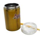 Copo Metal com tampa e canudo 550ml para água sucos shakes