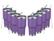 Copo MEWAY isolado 900 ml de aço inoxidável roxo, pacote com 8