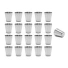 Copo Mini Aço Inox 30ml Cafe Molho Sobremesa Aperitivo 50un