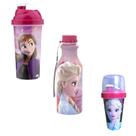 copo mini shakeira garrafa retrô menina Frozen kit 3 unidade copo mini shakeira garrafa retrô menina Frozen kit 3 unidade