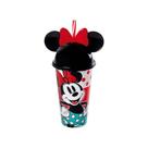 Copo Minnie 500ml Tampa Com Orelhas Livre Bpa Vermelho Plasutil