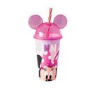 Copo Minnie C/ Canudo E Tampa Orelha 500ml Plasutil - Plasútil