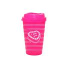 Copo Mug 300mL Rosa Neon Colecao AMOR I Love You