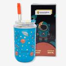 Copo neo c/canudo 300ml astronauta