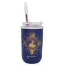 Copo Neo com Canudo Harry Potter Azul 300 Ml Zona Criativa 26749 Copo Neo com Canudo Harry Potter Azul 300 Ml Zona Criativa 26749