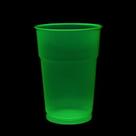 Copo Neon Para Festa Balada C/ 50un Premium Reforçado 300ml Cor Verde