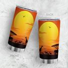 Copo Oasisdream de aço inoxidável 600ml com estampa animal Copo Oasisdream de aço inoxidável 600ml com estampa animal