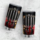Copo Oasisdream de aço inoxidável 600ml com estampa de guitarra Copo Oasisdream de aço inoxidável 600ml com estampa de guitarra