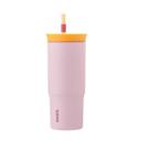 Copo Owala Tumbler Stainless Steel Termica 24Oz/710Ml-Amarelo/Rosa(Candy Store)