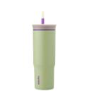 Copo Owala Tumbler Stainless Steel Termica 24Oz/710Ml-Cinza/Verde (Hip Cactus)