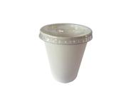 Copo p/ Delivery de Papel Térmico Biodegradável Branco 250 ml c/ Tampa 100 Unid.