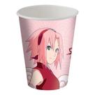 Copo Papel Tema 200ml Sakura Naruto - 08 unid
