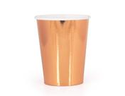 Copo Papel Tema 250ml Rosé Gold Metalizado - 10 unid