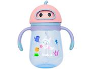 Copo Para Bebê Com Válvula Anticólica Mergulho Rosa 300ml Buba