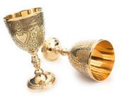 Copo para beber ALADEAN Roman Chalice Solid Brass 6" 210ml