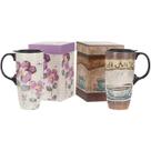 Copo para beber, caneca de viagem em cerâmica Topadorn, 500 ml, conjunto de 2