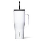 Copo para beber Corkcicle Cold Cup XL 887 ml branco isolado