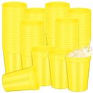 Copo para beber Domensi 60 unidades de plástico amarelo reutilizável de 12 onças Copo para beber Domensi 60 unidades de plástico amarelo reutilizável de 12 onças