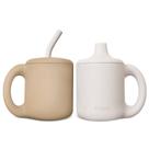 Copo para beber KidsCo., pacote com 2 unidades de silicone, 150 ml, à prova de derramamento