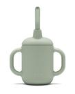 Copo para beber Lalo 4 onças Silicone Straw Sippy Cup Sage