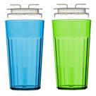Copo para Beber Reflo Smart Cup 2 unidades Azul e Verde 180 ml Copo para Beber Reflo Smart Cup 2 unidades Azul e Verde 180 ml