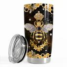 Copo para beber SANDJEST Bee Tumbler 590ml em aço inoxidável Copo para beber SANDJEST Bee Tumbler 590ml em aço inoxidável