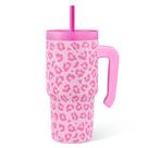 Copo para beber SANDJEST Kid 20 onças com alça isolada rosa