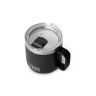Copo para beber YETI Rambler 414ml isolado a vácuo preto