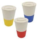 Copo Para Café Com Tampa Fibra de Bambu 400ml Lyor