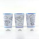 Copo para Colorir Color Cup Aventureiro - Azul 10cm - 01 unidade - Rizzo Embalagens