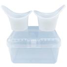 Copo para lavagem ocular Boyizupha de silicone 8 ml, 2 peças com estojo
