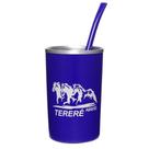 Copo para Tereré Azul de Alumínio Revestido em Plástico com Bomba Rodeo West 27021