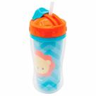 Copo Parede Dupla com Canudo - 320ml - Animal Fun - Leão - Buba Copo Parede Dupla com Canudo - 320ml - Animal Fun - Leão - Buba