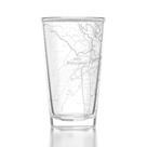Copo Pint Gravado com Mapa de San Francisco, Califórnia, Presente de Cerveja com Gravação a Laser (16 oz, Transparente), Copo com Mapa da Cidade, Copo Personalizado, Presente para Amantes de Cerveja