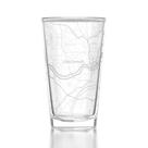 Copo Pintado com Mapa de Cincinnati Well Told 473 ml Transparente