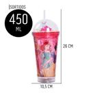 Copo plast c canudo led princesas divs disney Copo plast c canudo led princesas divs disney