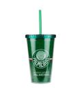 Copo Plástico Canudo 450ml Palmeiras